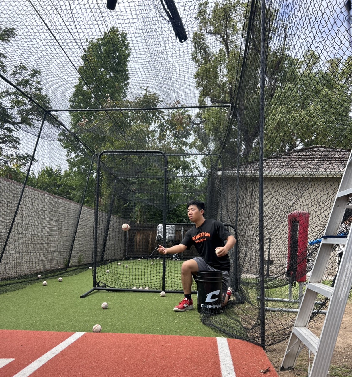 Baseball coaching session